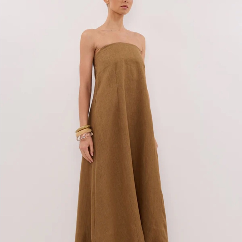 DISSH Strapless Tan Dress